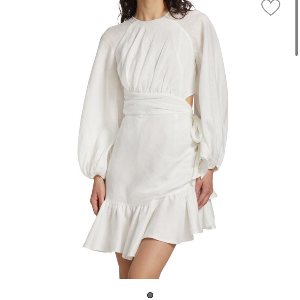ZIMMERMANN
Lyre Cut-Out Balloon Sleeve Minidress